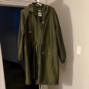 Green Hooded Raincoat Herno